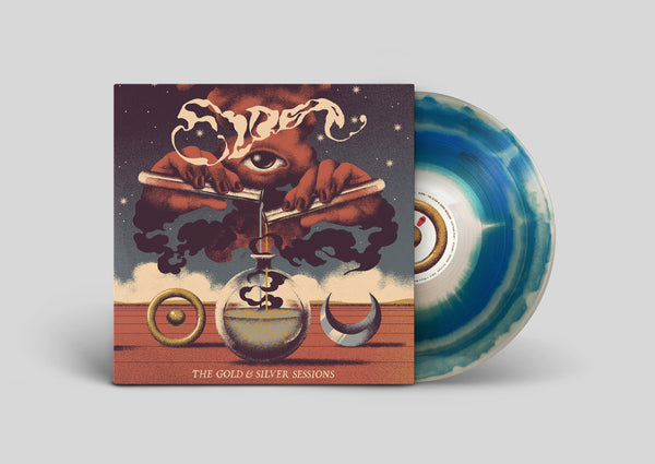 US ORDERS:  ELDER "The Gold & Silver Sessions" Worldwide Edition Bone & Blue Color Merge Swirl Vinyl LP