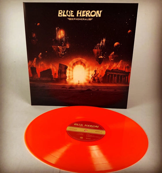 US ORDERS:  BLUE HERON "Ephemeral" Neon Orange Vinyl Gatefold LP
